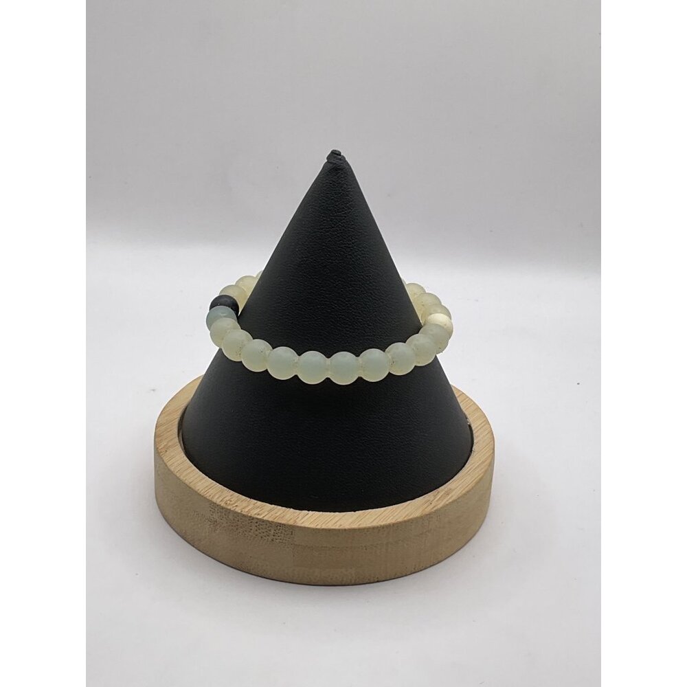 Classic Lokai Bracelet White & Black Beads